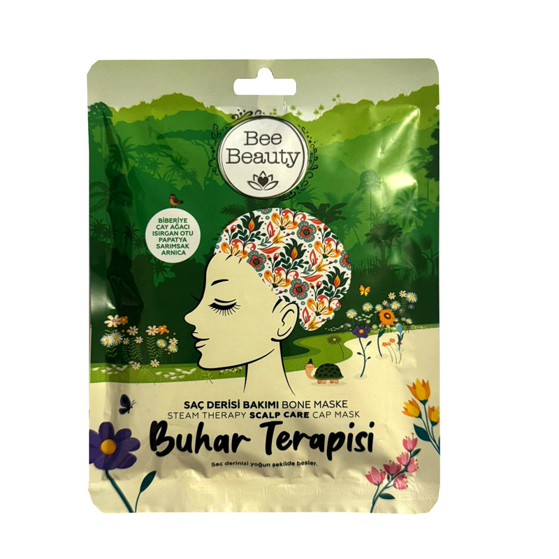 ماسک مو بخارتراپی تقویت کننده بی بیوتی مدل درخت چای و بابونه مناسب برای انواع مو حجم 50 میلی لیتر