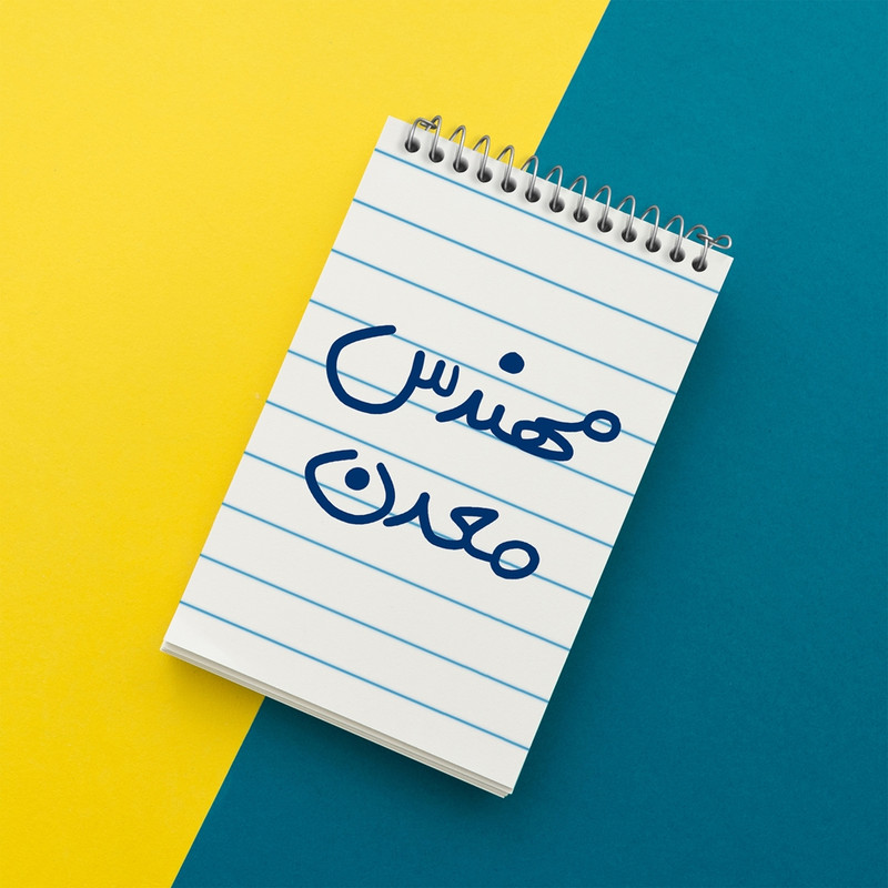 دفتر یادداشت 50 برگ خندالو مدل مهندس معدن کد 5603