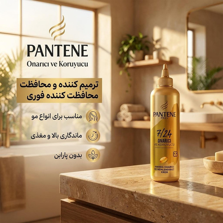 کرم مو تقویت کننده پنتن مدل Onarici مناسب برای انواع مو حجم 300 میلی لیتر