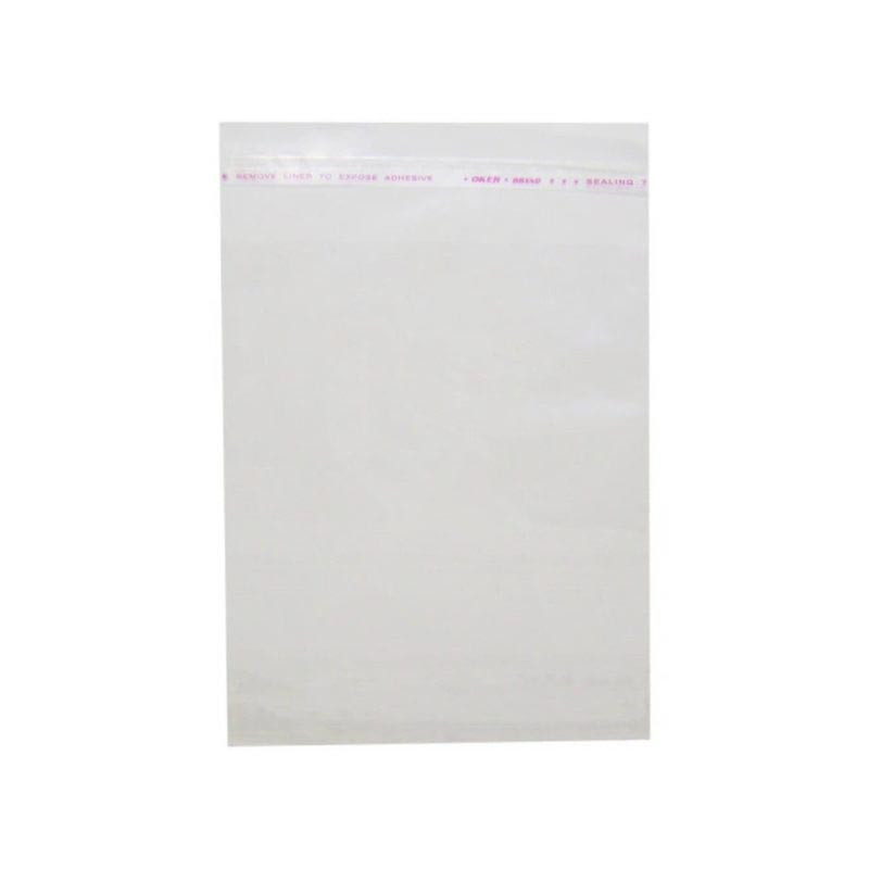 سلفون بسته بندی مدل لبه چسب دار 28x40 بسته 75 عددی