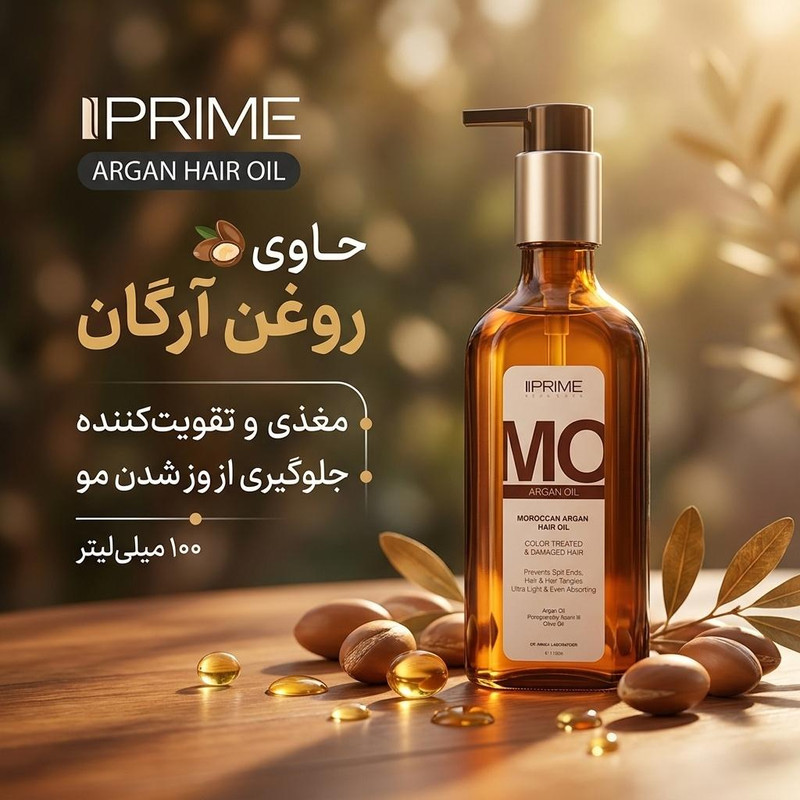 روغن مو پرایم مدل آرگان حجم 100 میلی لیتر14677728