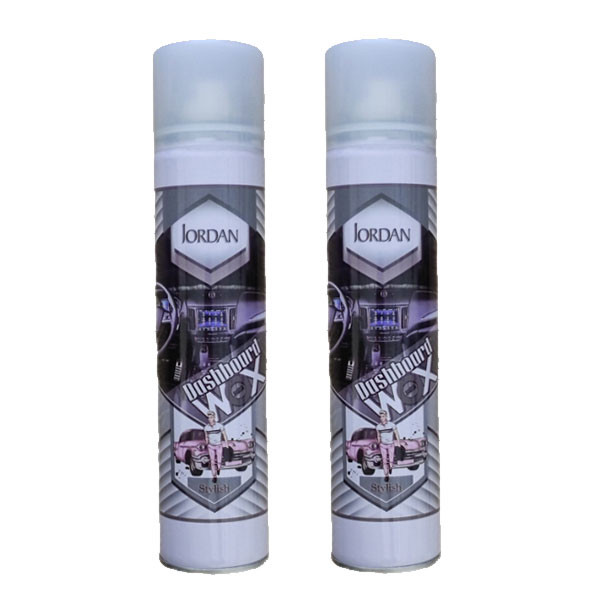 اسپری تمیز کننده داشبورد جردن مدل Stylish حجم 300 میلی لیتر بسته 2 عددی