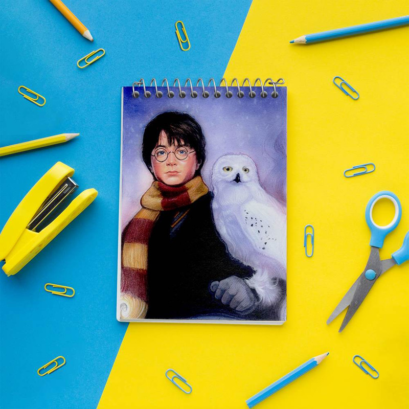 دفتر یادداشت 50 برگ خندالو مدل هری پاتر Harry Potter کد 2885
