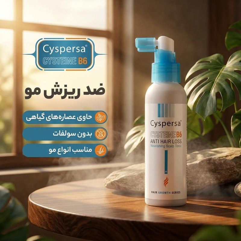 تونیک ضد ریزش مو سیسپرسا مدل سیستئین کد B6 حجم 115 میلی لیتر
