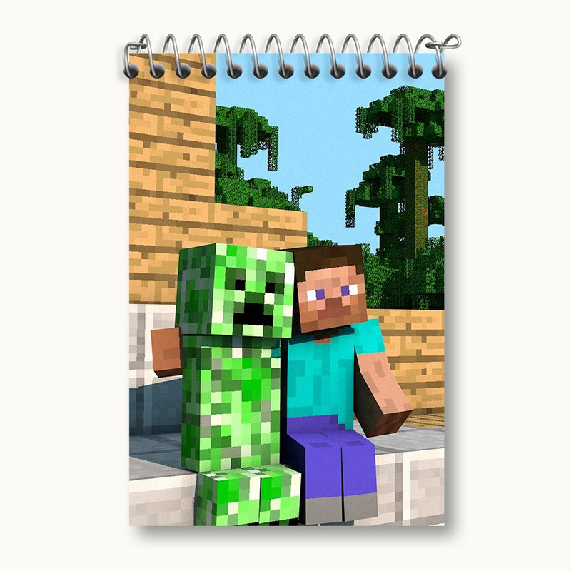 دفتر یادداشت 50 برگ خندالو مدل ماینکرافت (Minecraft) کد F2416
