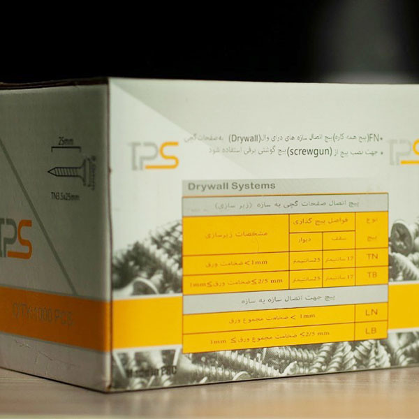 پیچ پنل به سازه تی پی اس مدل TN 3.5x25 بسته 1000 عددی