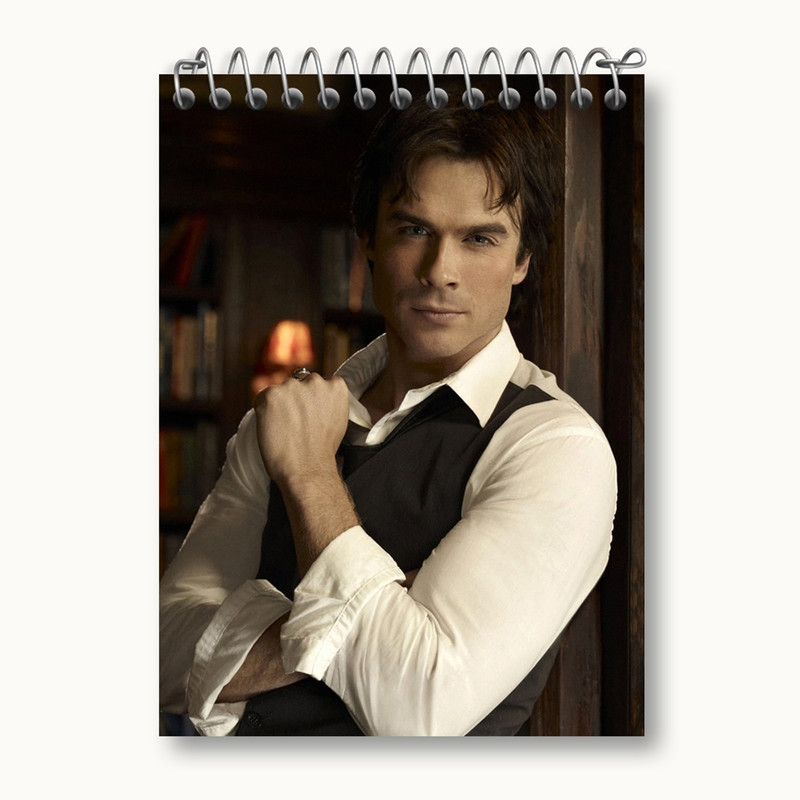 دفتر یادداشت 50 برگ خندالو مدل دیمون خاطرات یک خون آشام The Vampire Diaries کد 20269