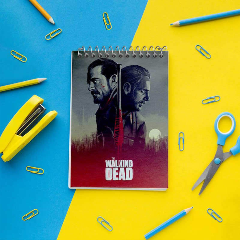 دفتر یادداشت 50 برگ خندالو مدل سریال مردگان متحرک The Walking Dead کد 10187