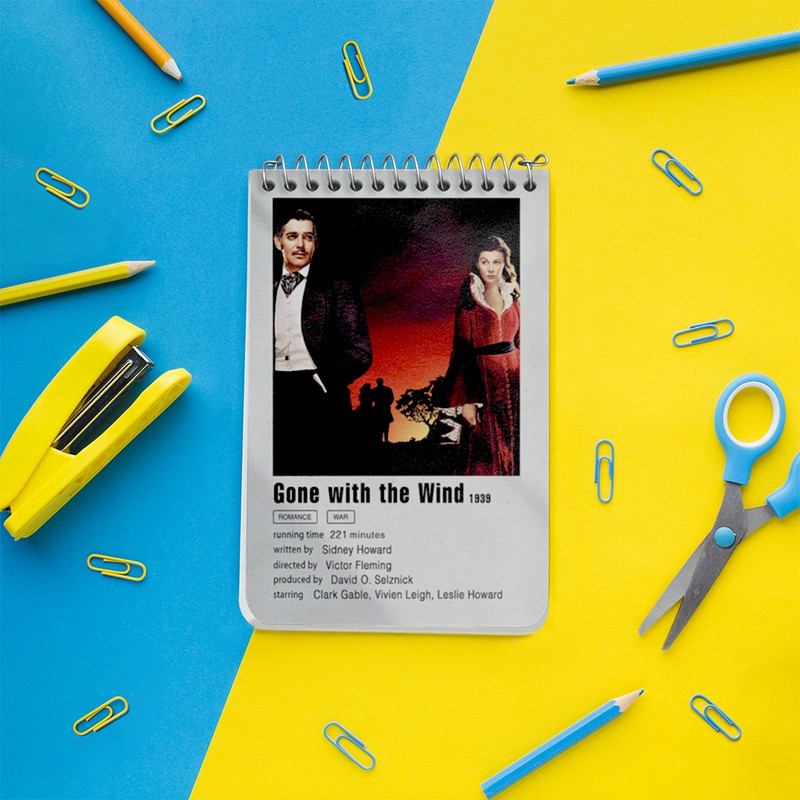 دفتر یادداشت 50 برگ خندالو طرح بربادرفته (Gone With the Wind) کد F11920