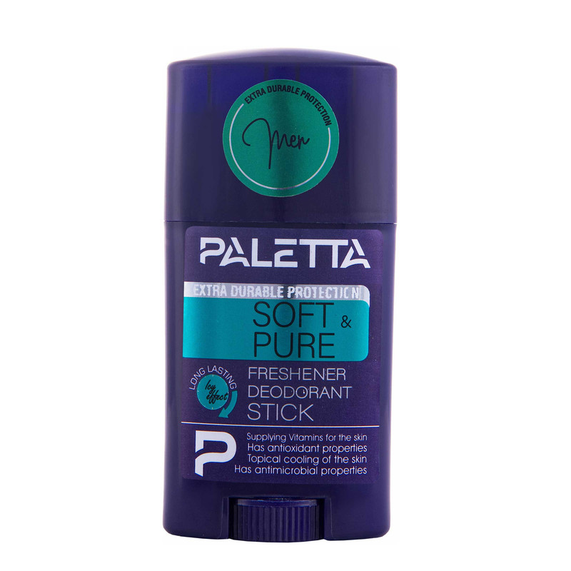 رول صابونی مردانه پالتا مدل SOFT AND PURE وزن 40 گرم
