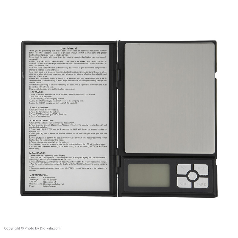 ترازو دیجیتال UNI WEIGHT مدل HADID-3