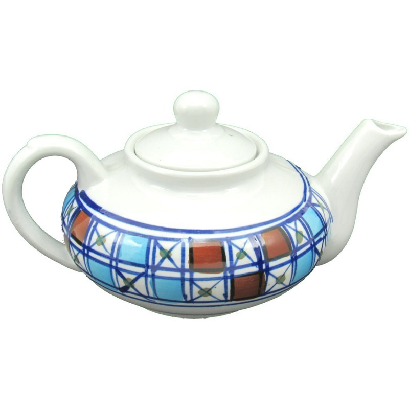 قوری عدسی چینی میبدمرواریدمدل شطرنجی کدA