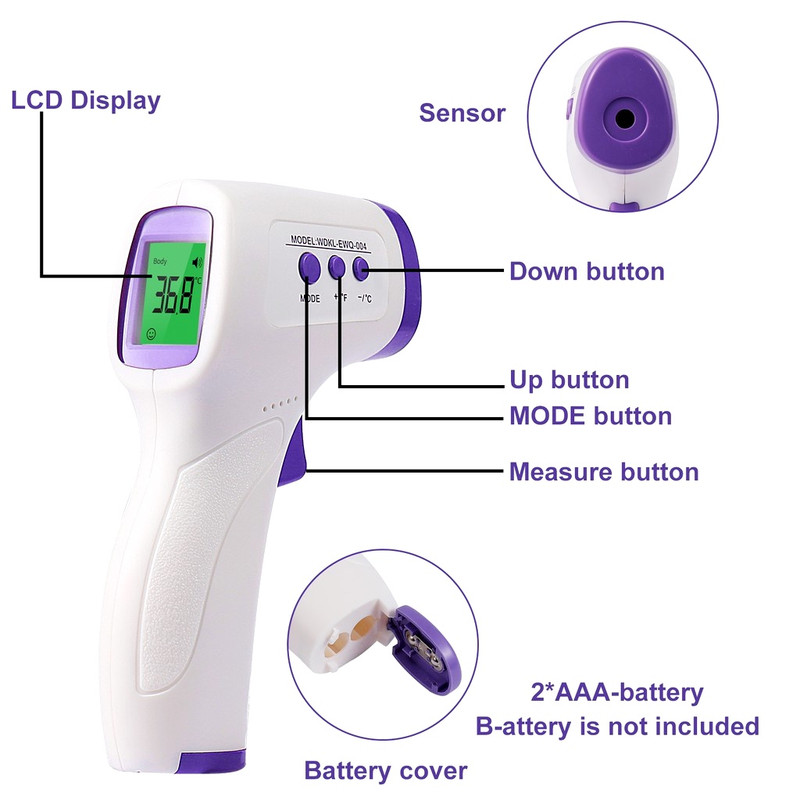 ترمومتر لیزری اچ سی او مدل WDKL-EWQ-004