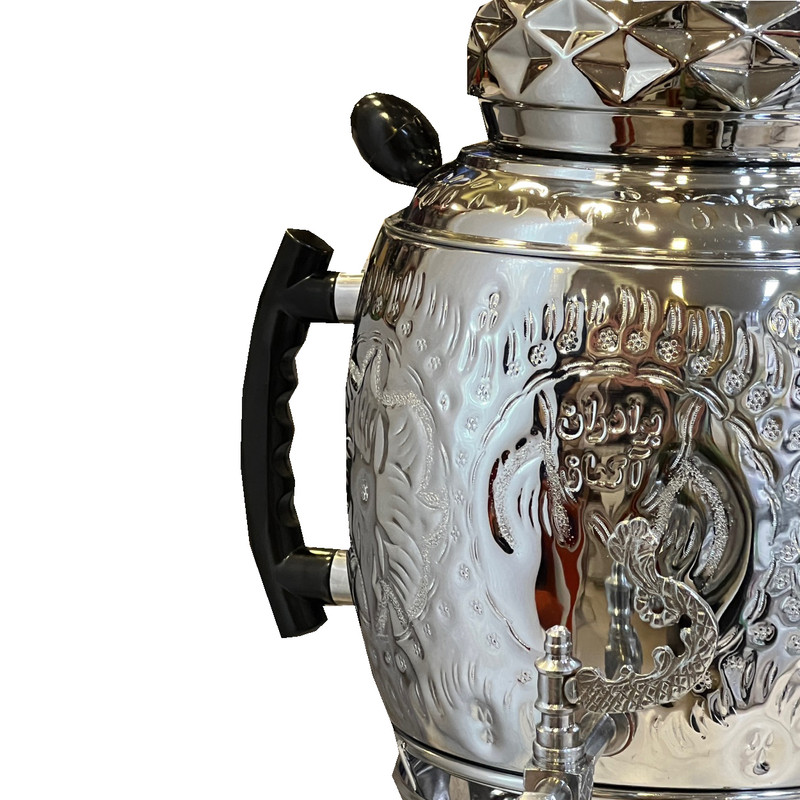 سماور گازی آکماز مدل سه کاره GOLD ظرفیت 6 لیتر