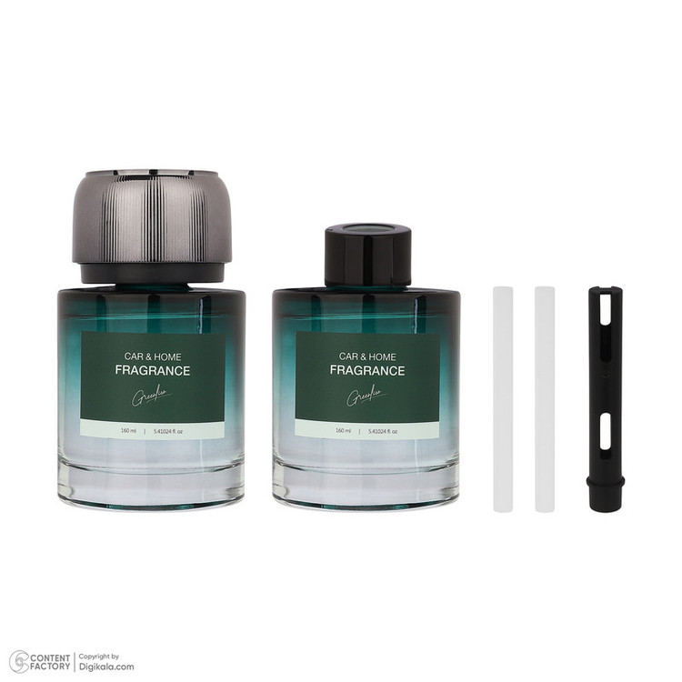 خوشبوکننده خودرو گرین لاین مدل fragrance 2in1 combo با رایحه Fresh Air حجم 160 میلی لیتر