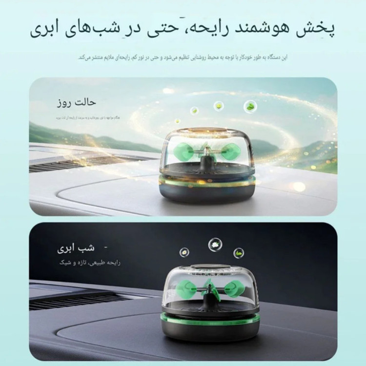 خوشبوکننده خودرو بیسوس مدل BS-CX018 با رایحه Free Water حجم ۱۵ میلی لیتر