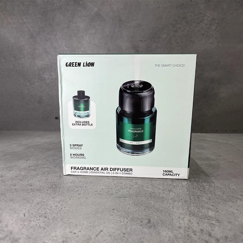 دستگاه تصفیهکننده هوای خودرو گرین لاین مدل CAMBO با رایحه Cologne flavor حجم 320 میلی لیتر