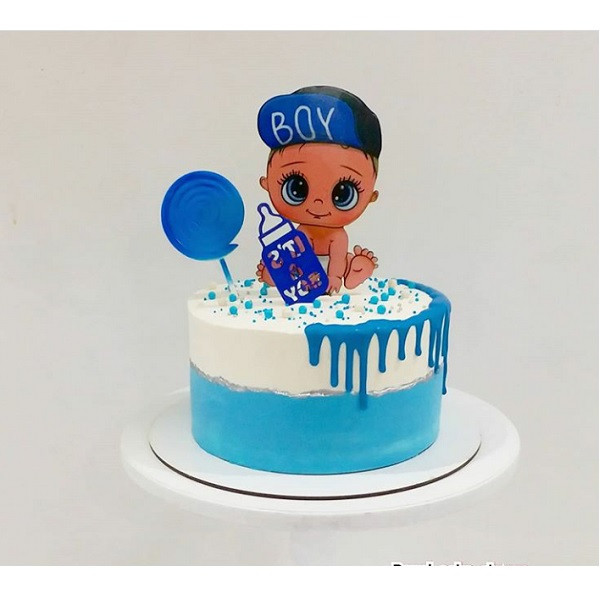 تاپر تزیین کیک به گز مدل Boy مجموعه 2 عددی