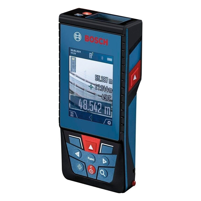 متر لیزری بوش مدل فوق حرفه ای دوربین دار GLM 150-27 C professional + BT150 + Red Glass Laser برد 150 متر