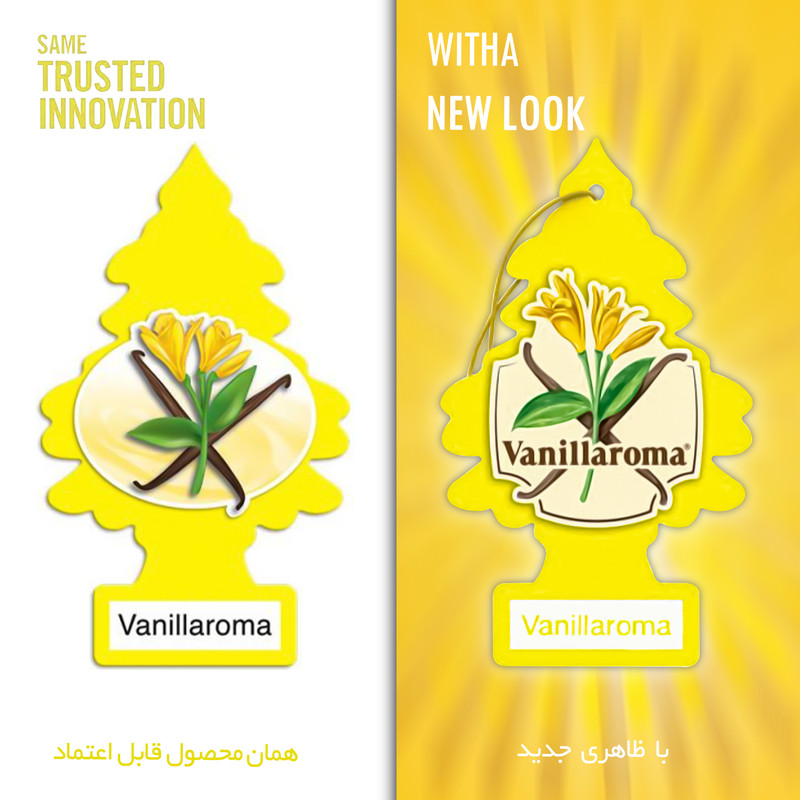 خوشبوکننده خودرو لیتل تریس مدل Trees رایحه Vanillaroma