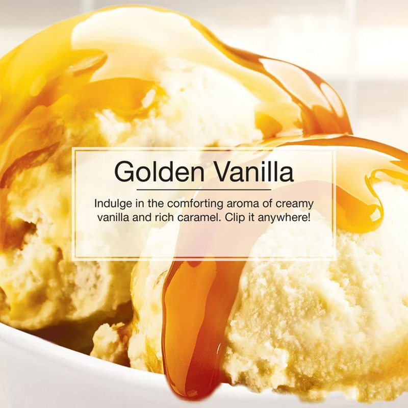 خوشبوکننده خودرو لیتل تریس مدل VENTLIQUEID رایحه Golden vanilla