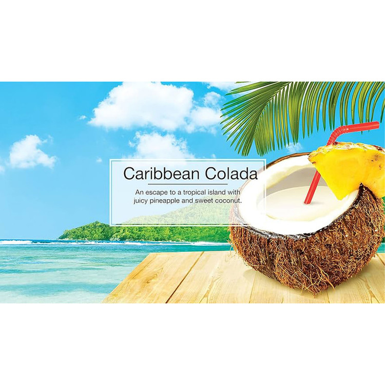 خوشبوکننده خودرو لیتل تریس مدل VENTLIQUEID رایحه Caribbean Colada