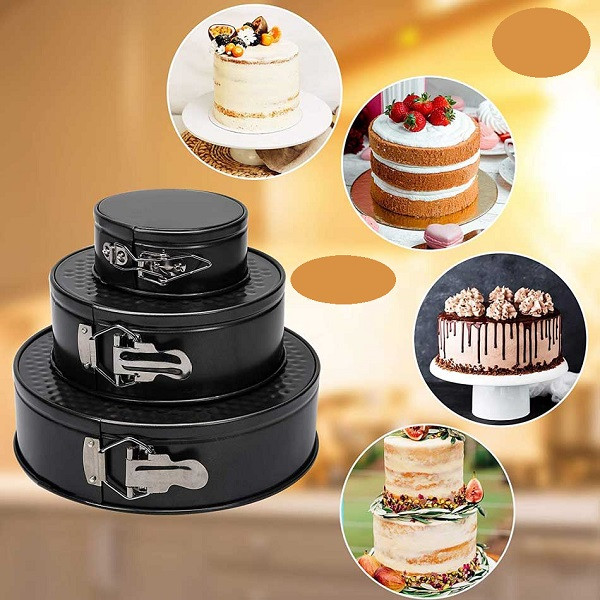 قالب کیک به گز مدل پرستیژ طرح کمربندی مجموعه 3 عددی