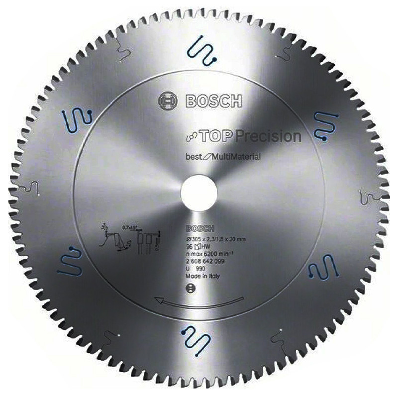 تیغ اره فارسی بر بوش مدل مولتی متریال TOP Precision - 305MM