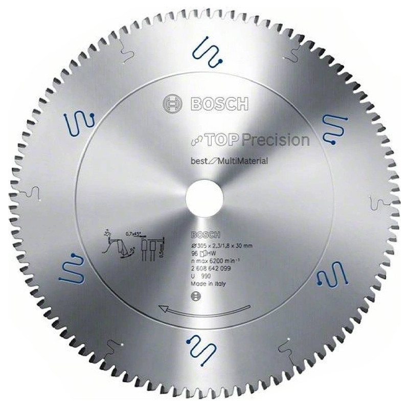 تیغ اره فارسی بر بوش مدل مولتی متریال TOP Precision - 305MM