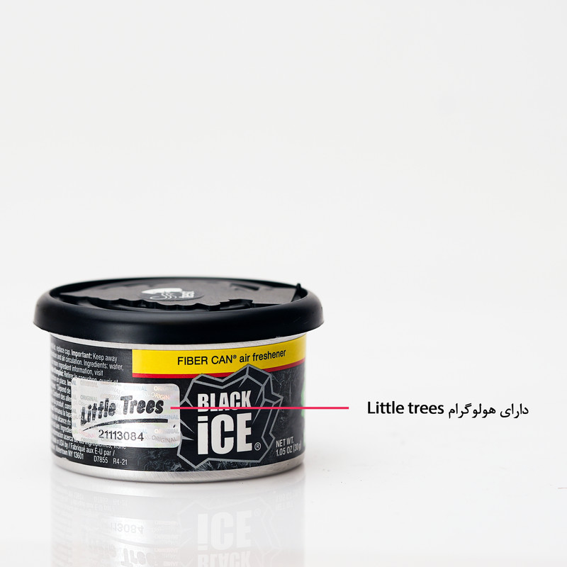 خوشبوکننده خودرو لیتل تریس مدل FIBER CAN مدل BLACK ICE