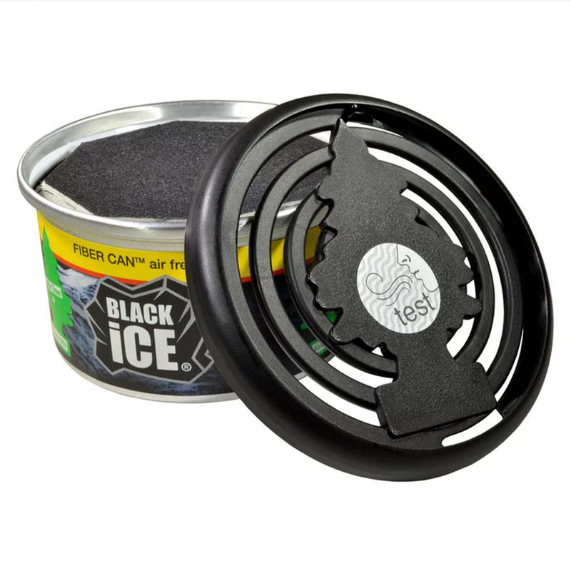 خوشبوکننده خودرو لیتل تریس مدل FIBER CAN مدل BLACK ICE