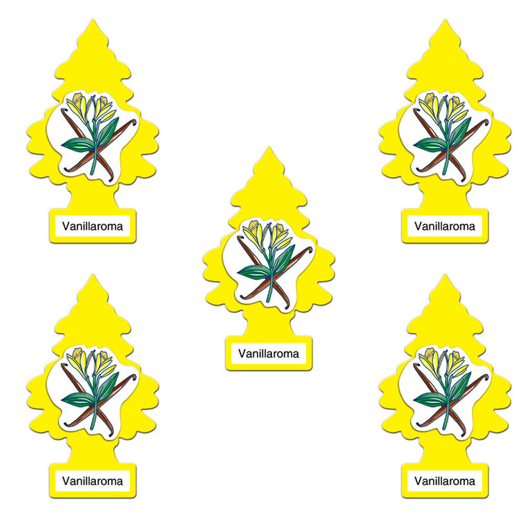 خوشبوکننده خودرو لیتل تریس مدل Vanillaroma بسته 5 عددی