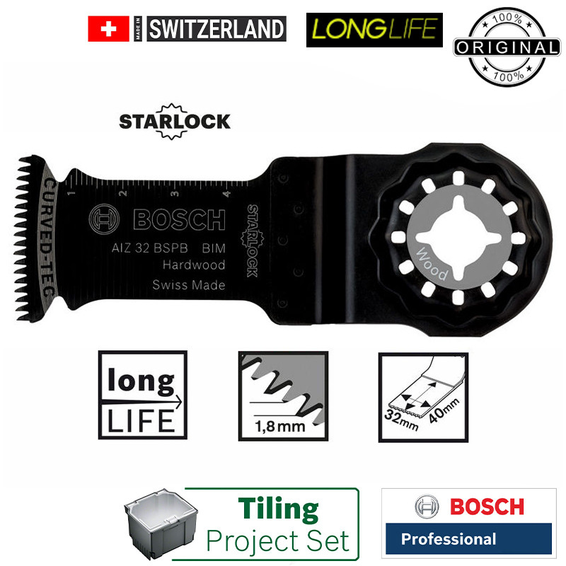 تیغ اره همه کاره بوش مدل Starlock 5 project set مجموعه 5 عددی