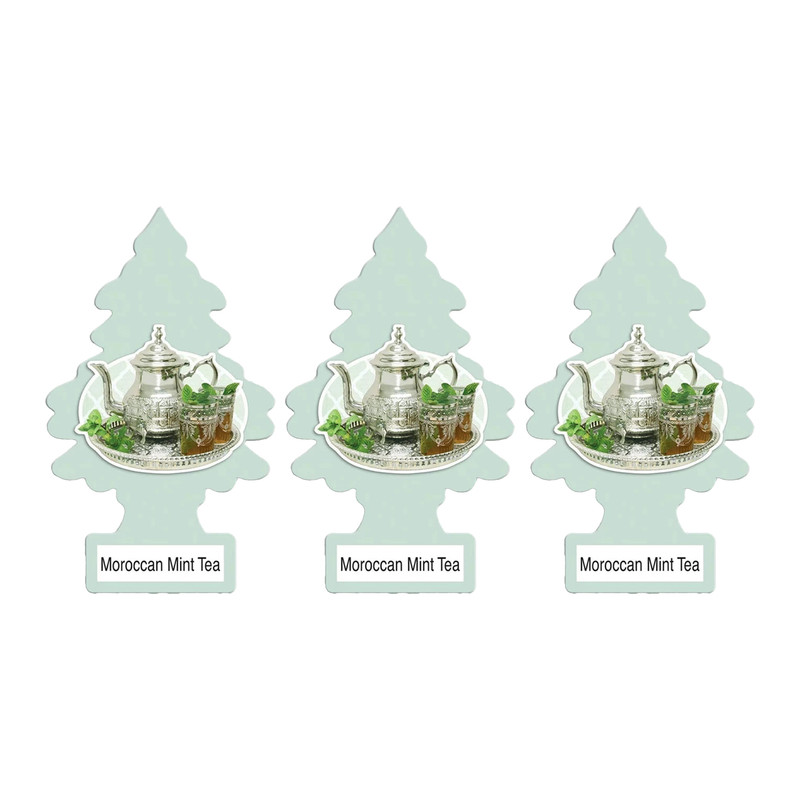 خوشبوکننده خودرو لیتل تریس مدل Trees رایحه Moroccan Mint Tea بسته 3 عددی