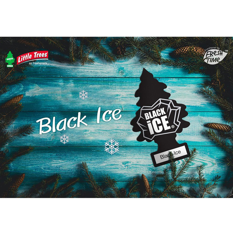 خوشبوکننده خودرو لیتل تریس مدل Black Ice بسته 2 عددی