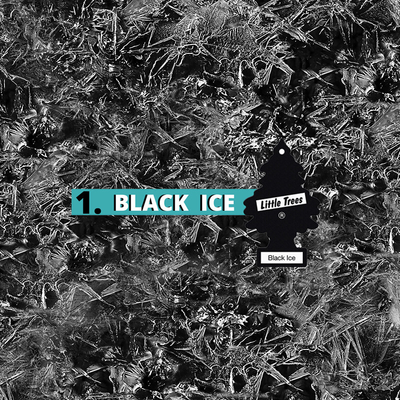خوشبوکننده خودرو لیتل تریس مدل Black Ice بسته 2 عددی