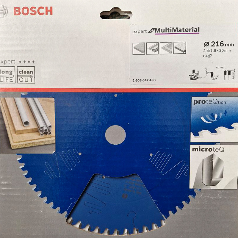 تیغ اره گرد بوش مدل حرفه ای Expert For Multimaterial - 216mm