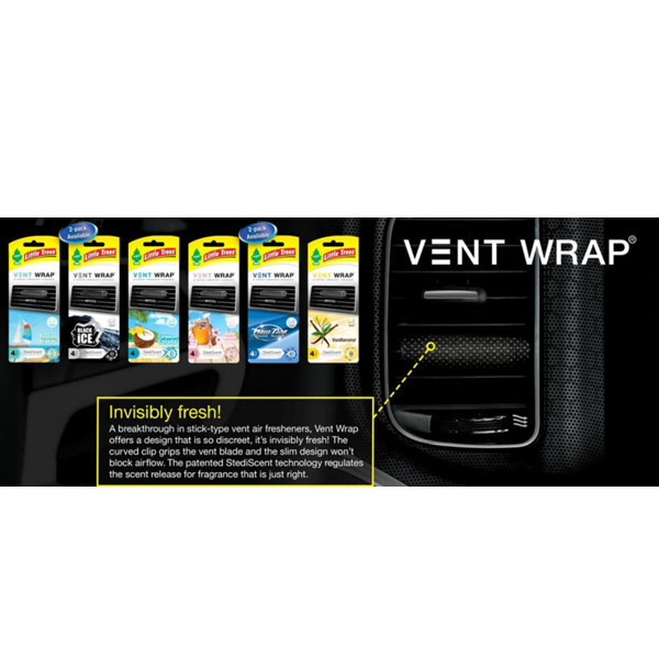 خوشبوکننده خودرو لیتل تریس مدل Vent Wrap مجموعه ۴ عددی