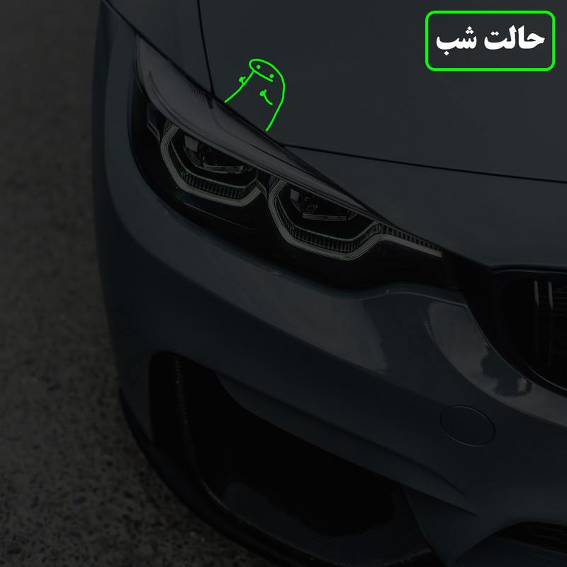 برچسب بدنه خودرو مدل شب تاب طرح لایک کدCK
