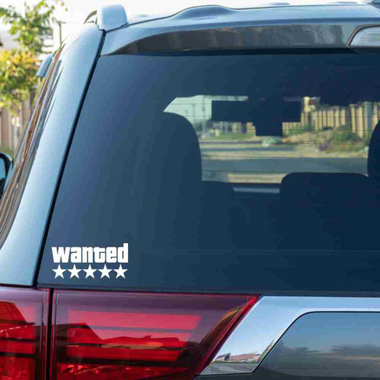 برچسب بدنه خودرو طرح تحت تعقیب WANTED کد MT-W457