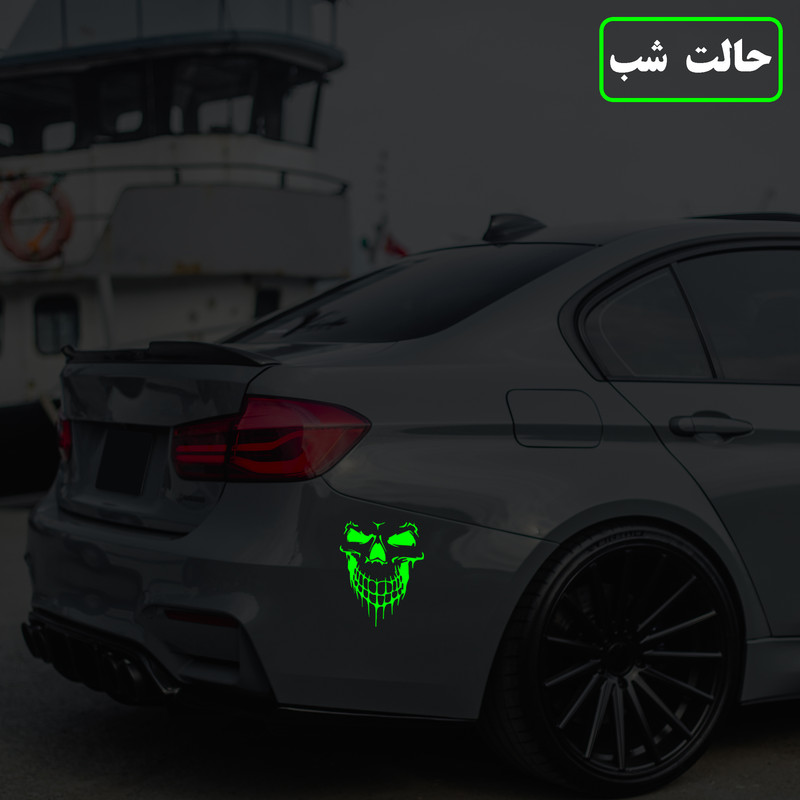 برچسب بدنه خودرو مدل شب تاب طرح روح سوار کدCK