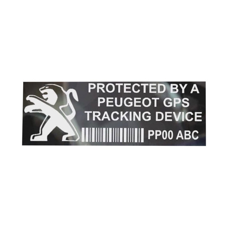 برچسب شیشه خودرو کالانیکس مدل BAR-GPS-100315 طرح GPS مناسب برای پژو 207