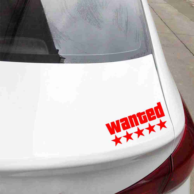 برچسب بدنه خودرو طرح تحت تعقیب WANTED کد MT-R457
