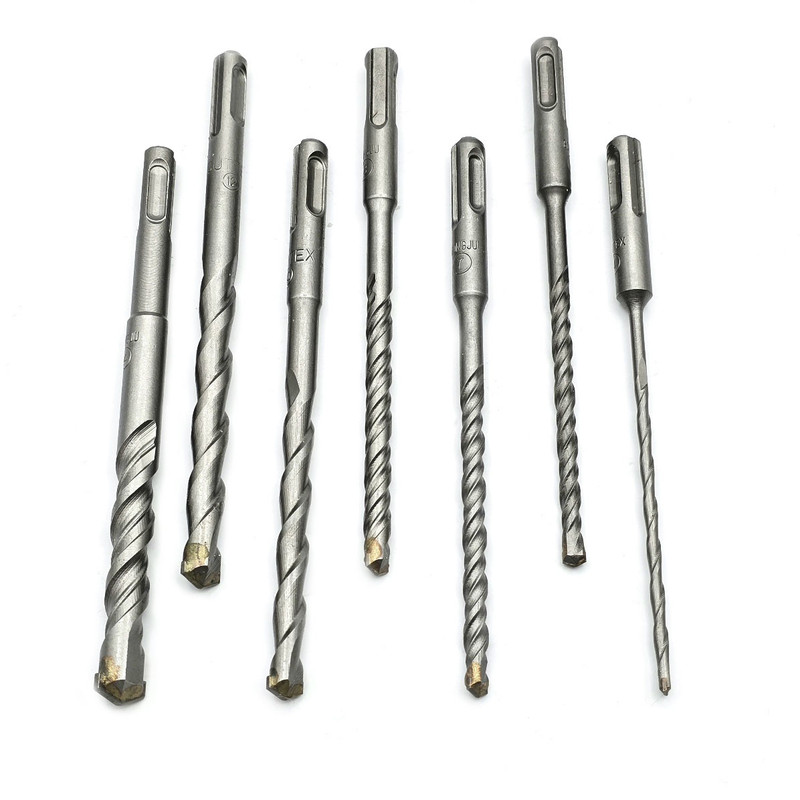 مته الماسه چهار شیار گوانژو کد 16-CM سایز 4-6-7-8-10-12-14 مجموعه 7 عددی