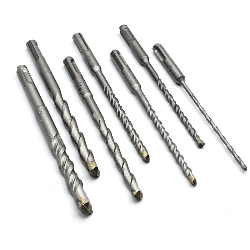 مته الماسه چهار شیار گوانژو کد 16-CM سایز 4-6-7-8-10-12-14 مجموعه 7 عددی