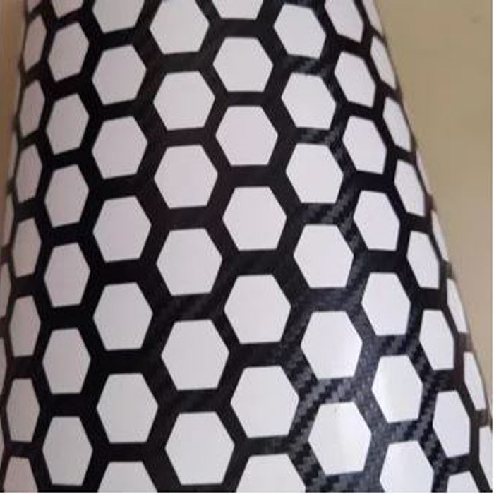 برچسب بدنه خودرو اسپرت غدیر طرح Hexagon carbon کد 01