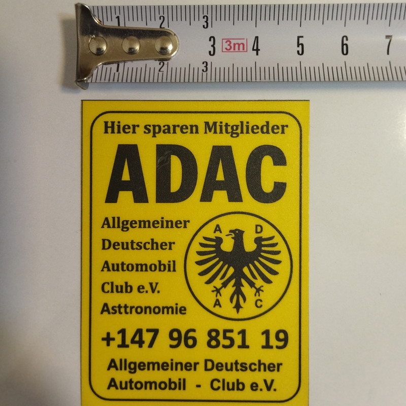 برچسب خودرو مدل لچکی اسپرت کد ADAC - 03 بسته دو عددی