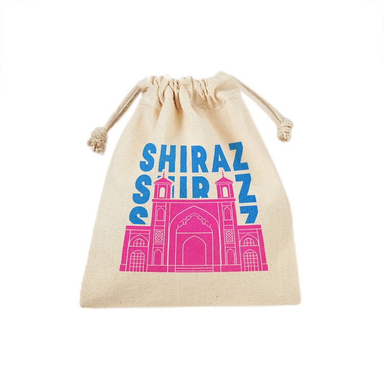 کیسه نان و سبزی ترمه طراحان ایده مدل نماد مسجد نصیرالملک کد map0017 - M سایز 23x33 سانتی متر