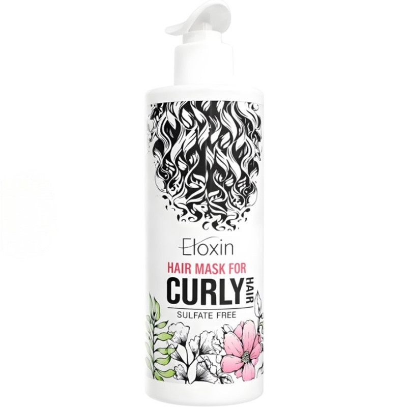 ماسک مو تقویت کننده الوکسین مدل Curly مناسب برای موی فر و مجعد حجم 400 میلی لیتر