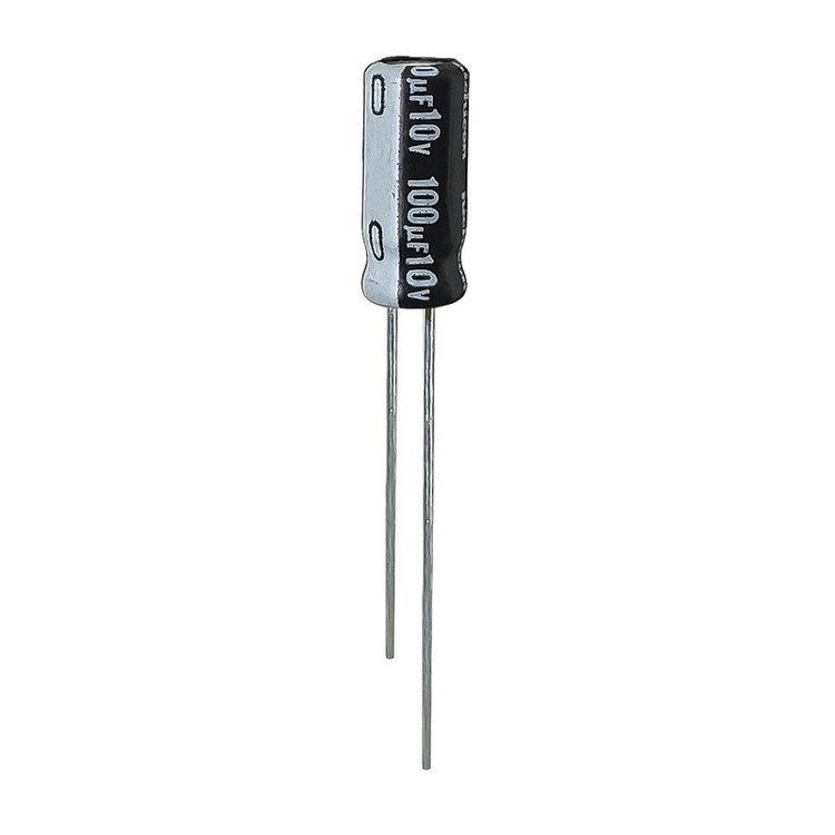 خازن الکترولیت 100 میکروفاراد 10 ولت نیچیکون مدل SK-10010 بسته 4 عددی